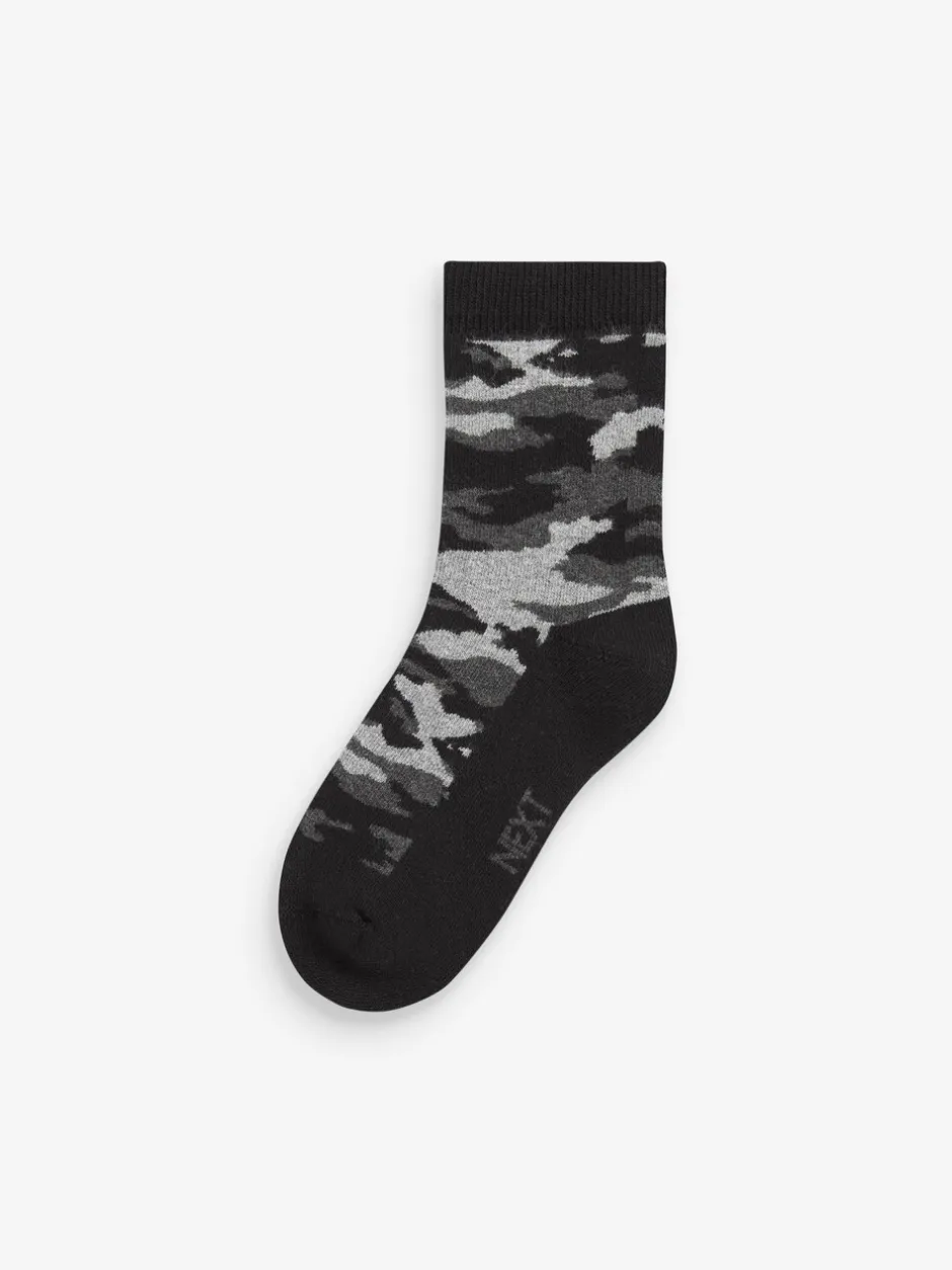 Sokken*Next - 5 Warme thermische sokken met hoog katoengehalte Camouflage