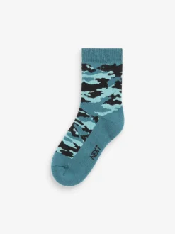 Sokken*Next - 5 Warme thermische sokken met hoog katoengehalte Camouflage
