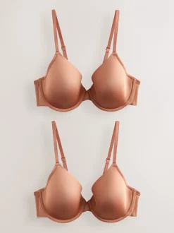 Beha's*Next Caramel-nude - A-E Afvlakkende Ultimate Comfort Beha's 2 Verpakking
