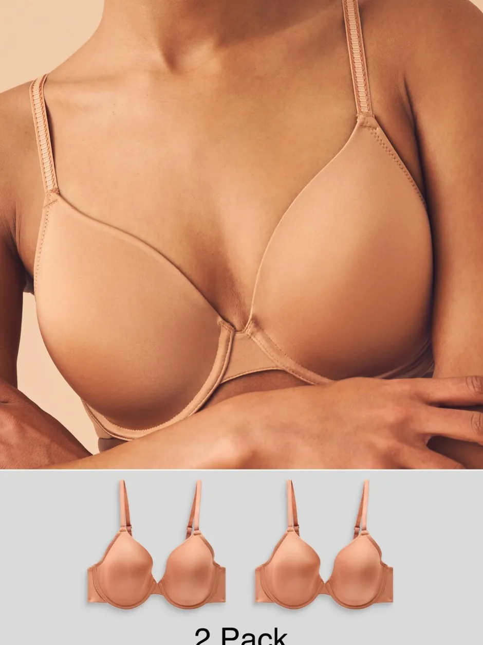 Beha's*Next Caramel-nude - A-E Afvlakkende Ultimate Comfort Beha's 2 Verpakking