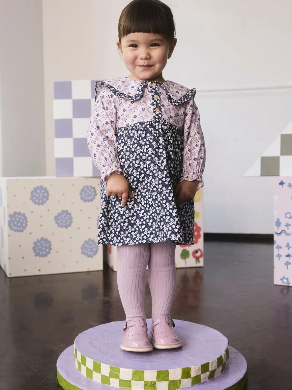 Jurken|Jurken*Next Cath Kidston Multi Navy Ditsy - Jurkje met kraag en lange mouwen (3mnd-8jr)