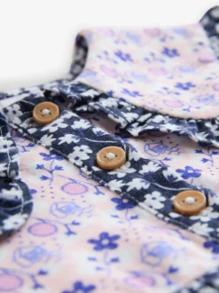Jurken|Jurken*Next Cath Kidston Multi Navy Ditsy - Jurkje met kraag en lange mouwen (3mnd-8jr)