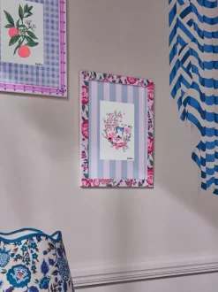 Canvassen En Kunst Voor Aan De Wand*Cath Kidston muurkunst Blauw/roze met bloemenprint