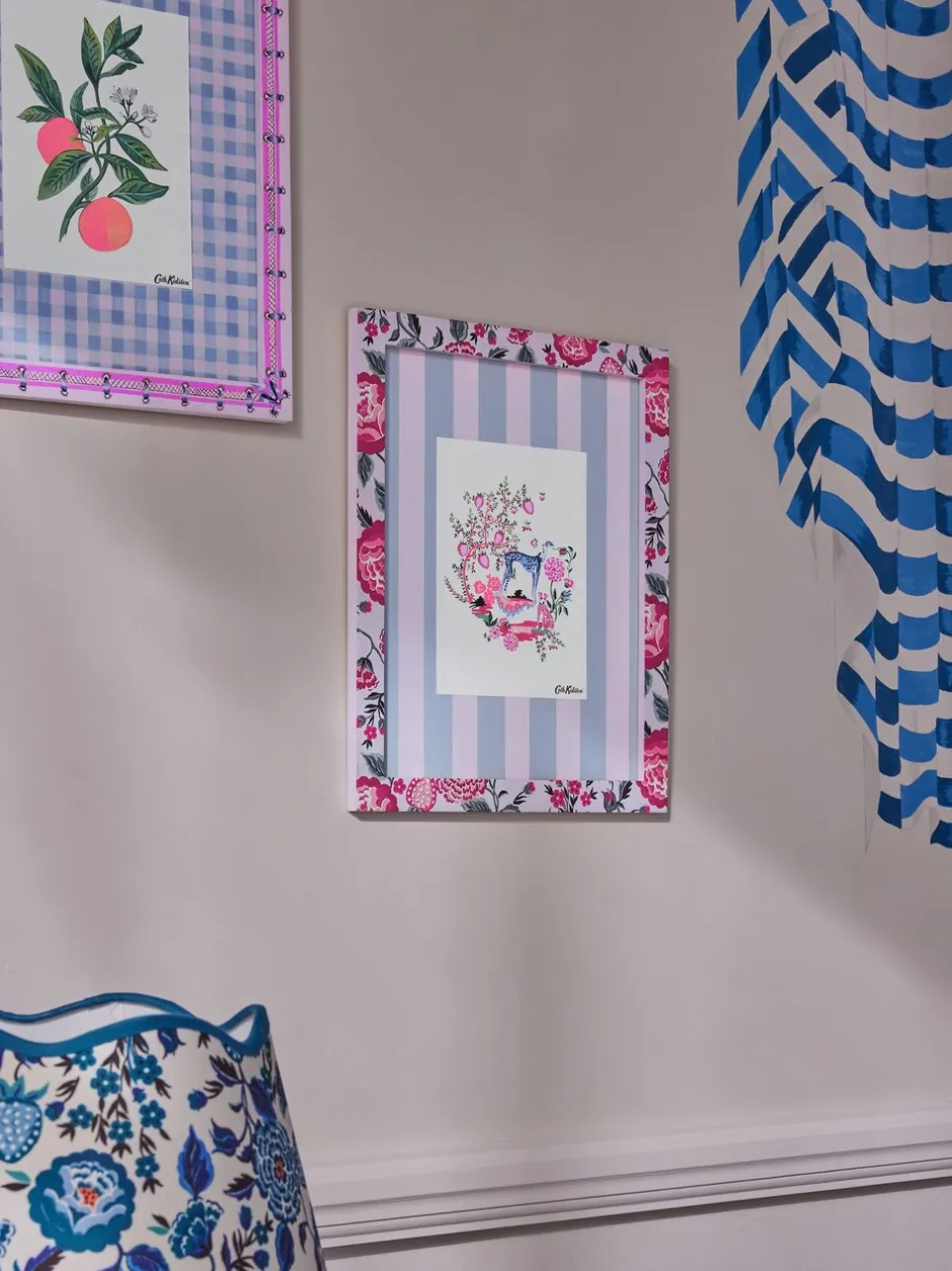 Canvassen En Kunst Voor Aan De Wand*Cath Kidston muurkunst Blauw/roze met bloemenprint