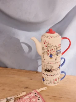 Mokken En Koppen|Tafelgerei*Cath Kidston Paddington Goes to Town Stapelbare thee voor 2