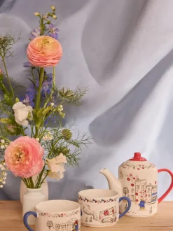 Mokken En Koppen|Tafelgerei*Cath Kidston Paddington Goes to Town Stapelbare thee voor 2