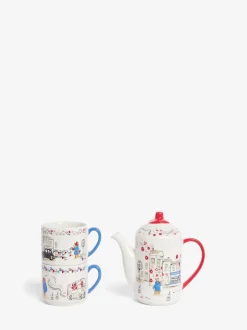 Mokken En Koppen|Tafelgerei*Cath Kidston Paddington Goes to Town Stapelbare thee voor 2