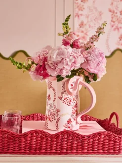 Vazen*Cath Kidston Vaas/Kruik Roze bloemen