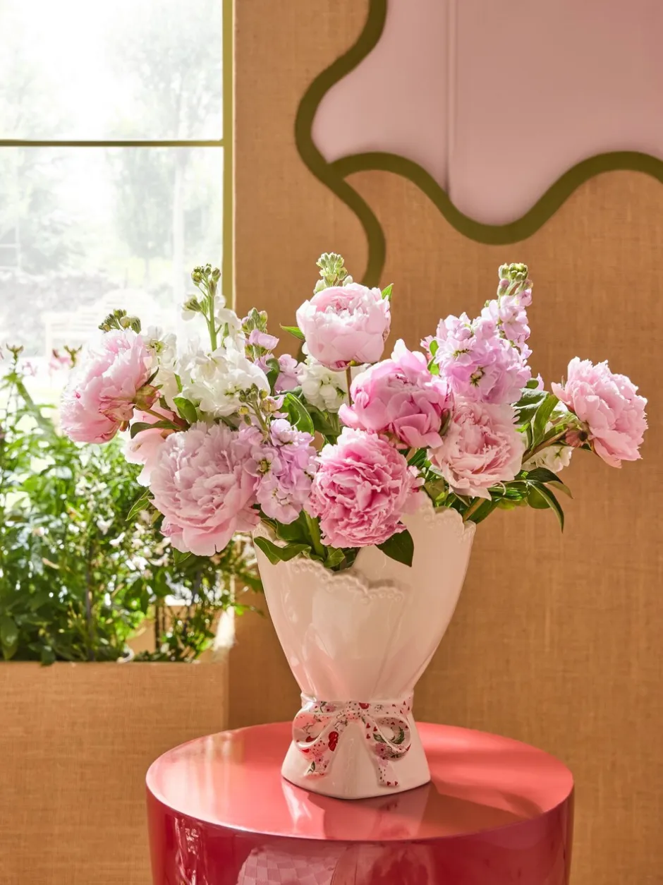 Vazen|Cath Kidston -vaas Wit/roze boeket