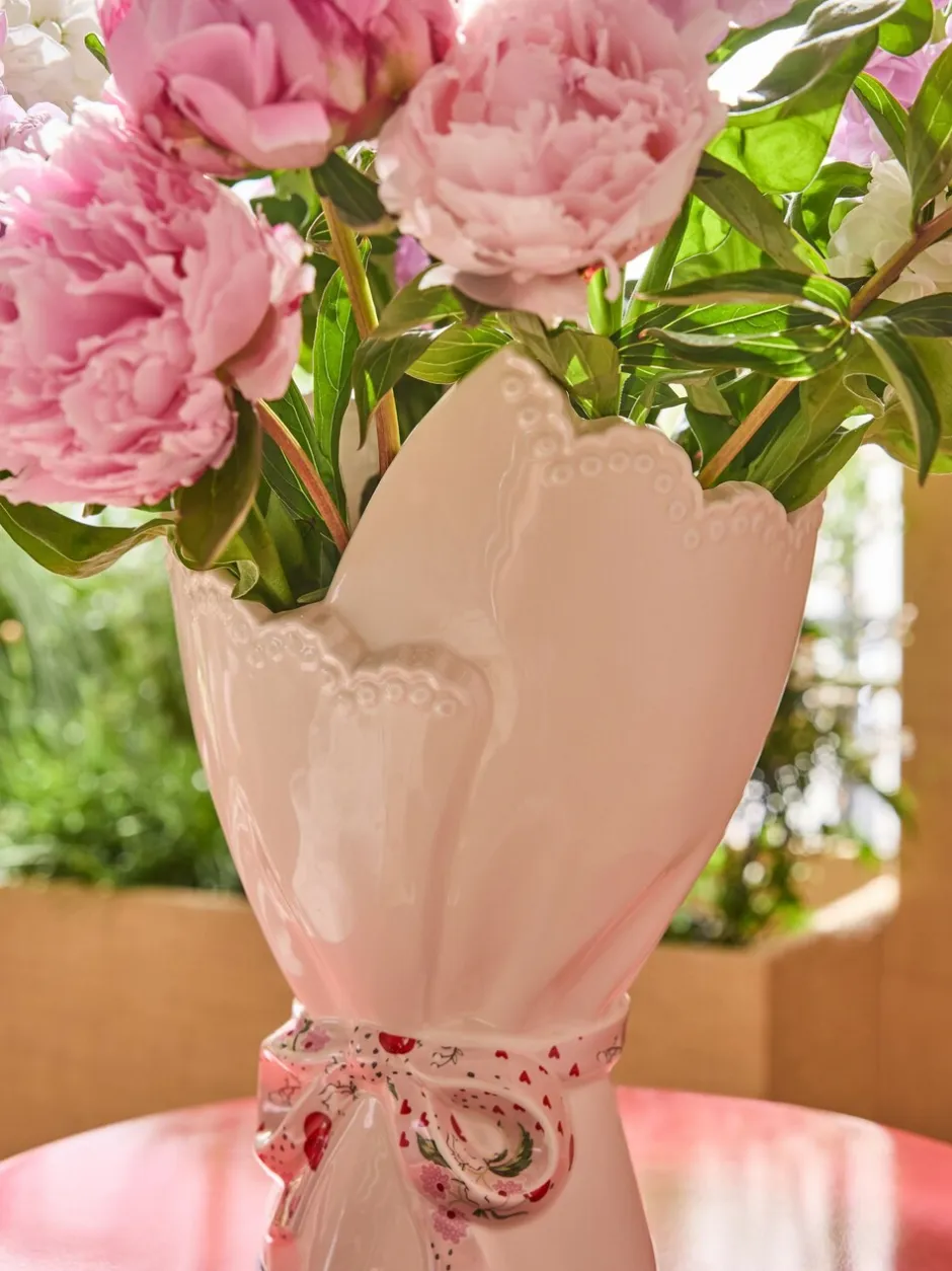 Vazen|Cath Kidston -vaas Wit/roze boeket