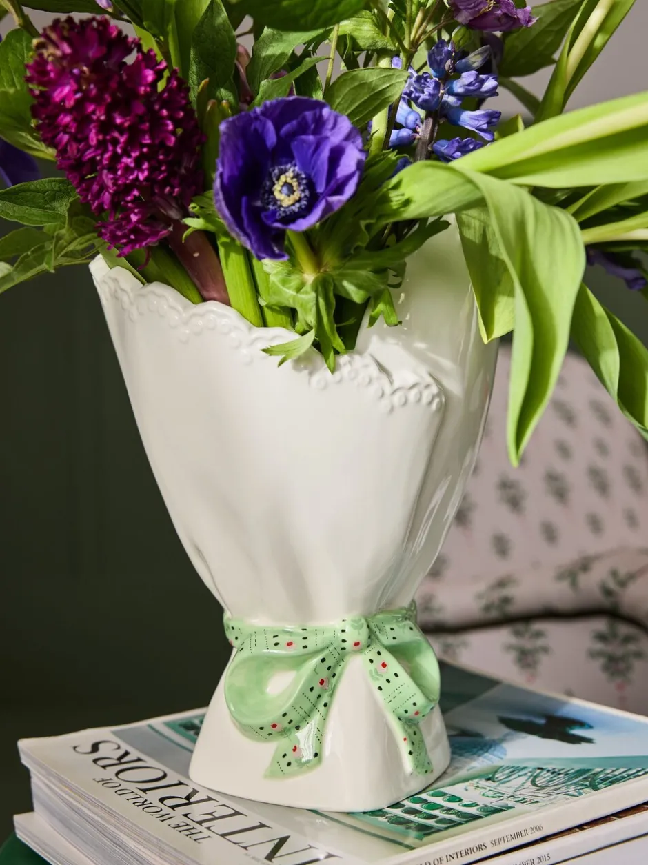 Vazen|Cath Kidston -vaas White/Green Bouquet