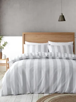 Catherine Lansfield|Catherine Lansfield - Cove - Omkeerbare gestreepte dekbedovertrekset