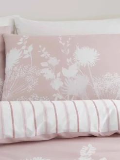 Catherine Lansfield*Catherine Lansfield - Meadowsweet omkeerbare dekbedovertrekset met bloemenprint Lichtroze