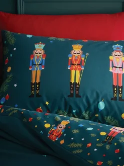 Catherine Lansfield|Beddengoedsets En Dekbedovertrekken*Catherine Lansfield Christmas Nutcracker omkeerbaar dekbedovertrekset