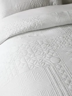 Catherine Lansfield*Catherine Lansfield Folkstone Geo Duvet Cover Set Wit