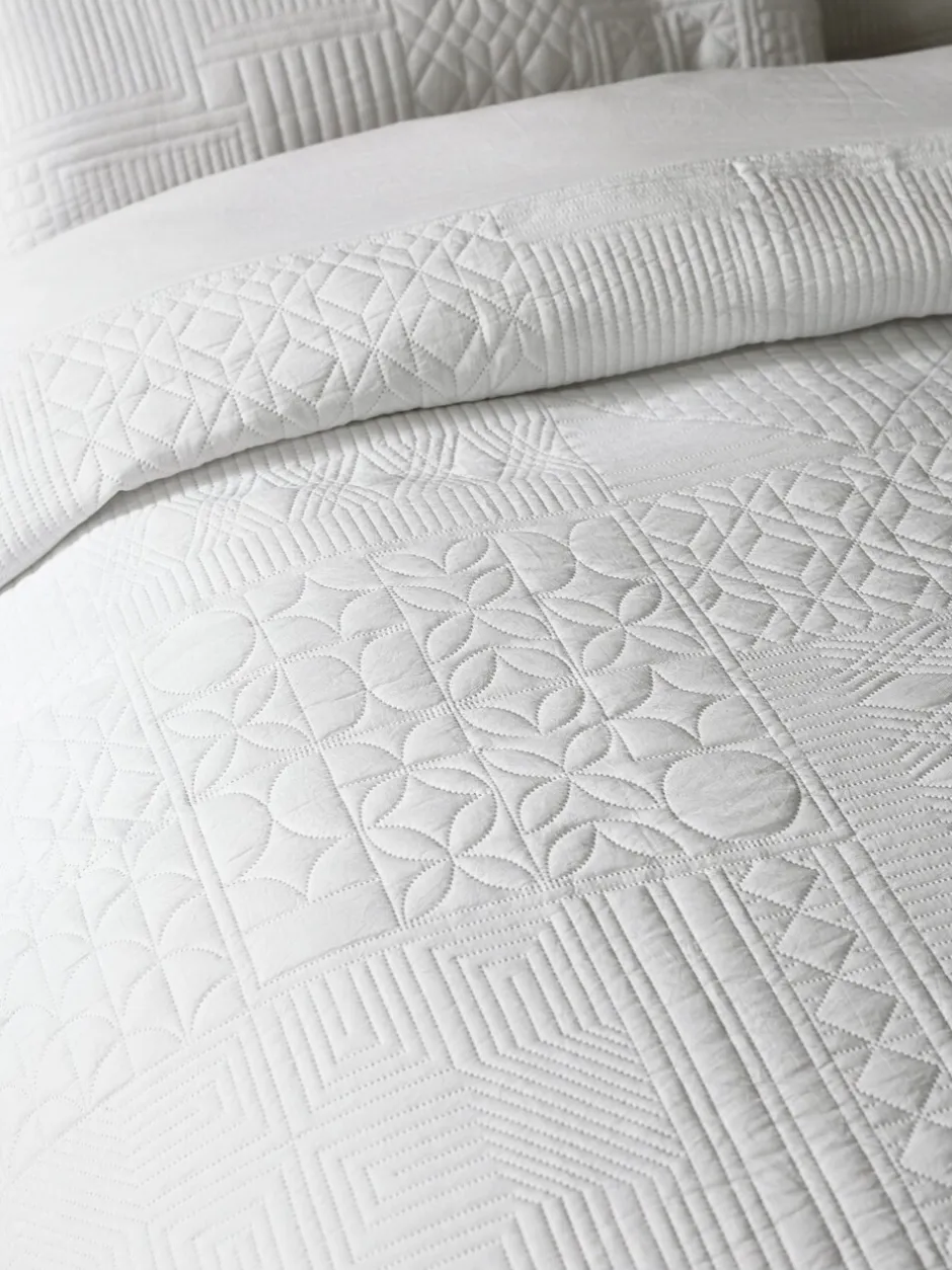 Catherine Lansfield*Catherine Lansfield Folkstone Geo Duvet Cover Set Wit