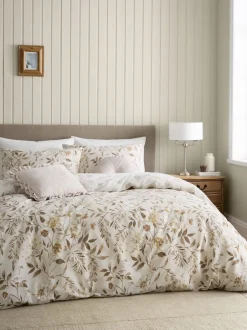Catherine Lansfield|Catherine Lansfield Isadora Floral Reversible Duvet Cover Set Natuurlijk