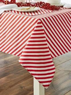 Tafellinnen En Placemats *Catherine Lansfield Kerstmis Candy Cane 100% katoenen tafelkleed