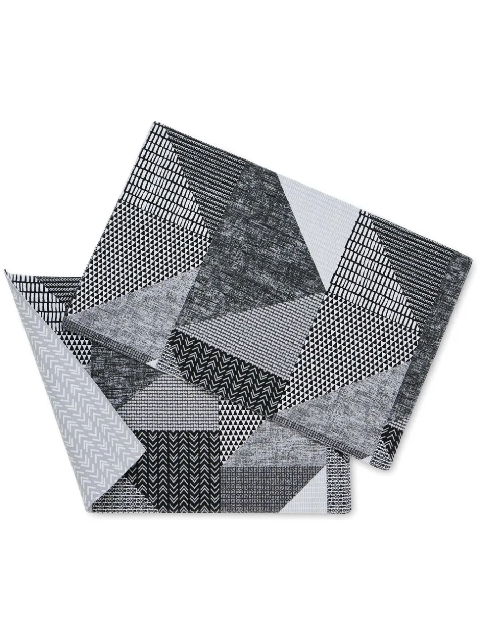 Tafellinnen En Placemats *Catherine Lansfield Larsson set van 2 afwasbare placemats van 100 katoen Grijs