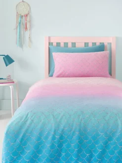 Catherine Lansfield|Kinderbeddengoed*Catherine Lansfield Mermaid omkeerbare dekbedovertrekset