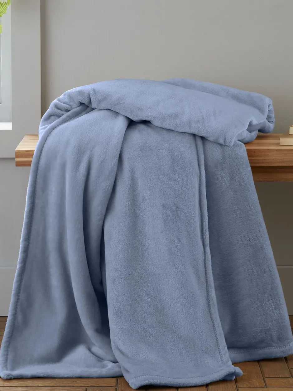 Catherine Lansfield|Catherine Lansfield Raschel zacht aanvoelende fluwelen bedloper