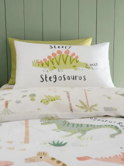 Catherine Lansfield|Kinderbeddengoed*Catherine Lansfield slapende dinosaurus omkeerbare dekbedovertrekset