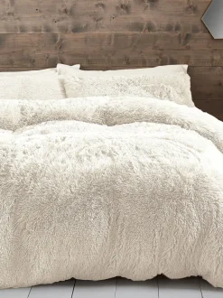 Catherine Lansfield*Catherine Lansfield So Soft Cuddly Deep Pile dekbedovertrek en kussensloopset Crème