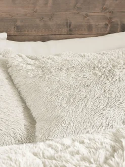 Catherine Lansfield*Catherine Lansfield So Soft Cuddly Deep Pile dekbedovertrek en kussensloopset Crème