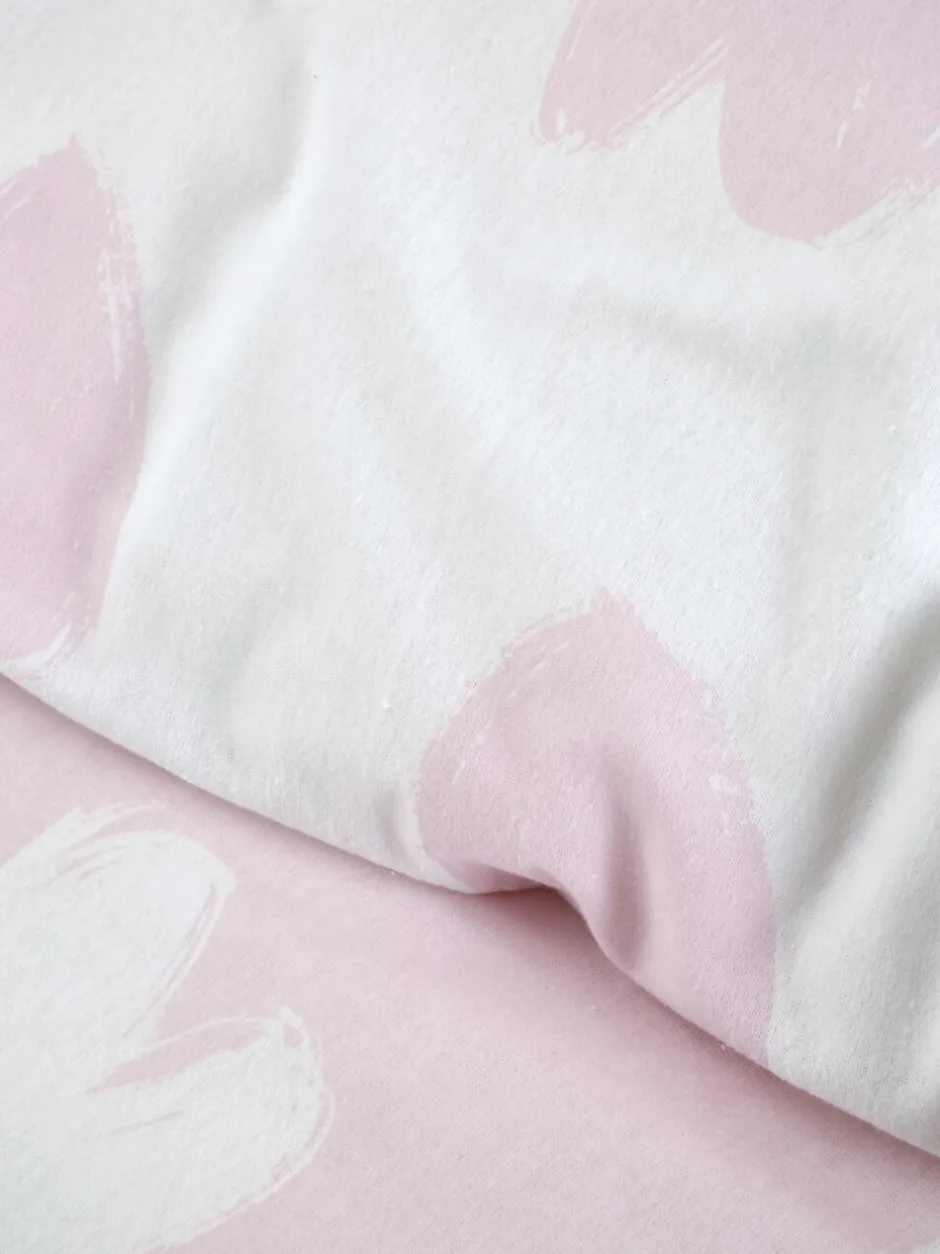 Catherine Lansfield|Catherine Lansfield Supersoft 100% geborsteld katoenen dekbedovertrekset met hartjes