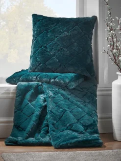 Catherine Lansfield|Catherine Lansfield Teddy behaaglijke en zachte geruite bedloper van fleece