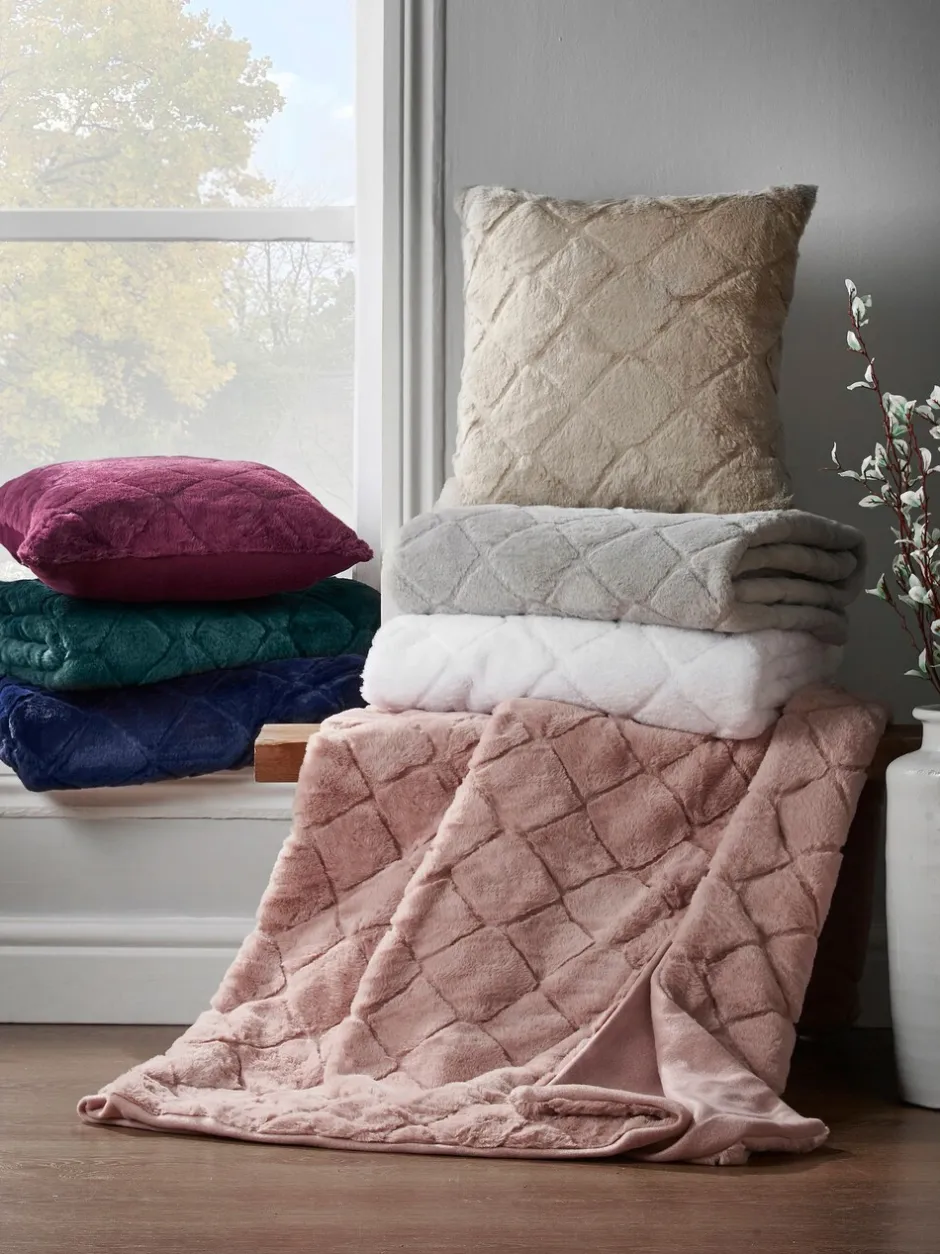 Catherine Lansfield|Catherine Lansfield Teddy behaaglijke en zachte geruite bedloper van fleece