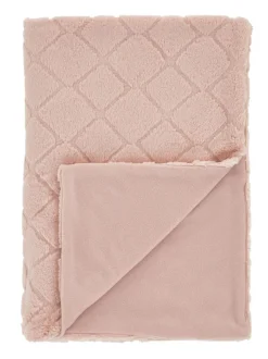 Catherine Lansfield*Catherine Lansfield Teddy behaaglijke en zachte geruite bedloper van fleece