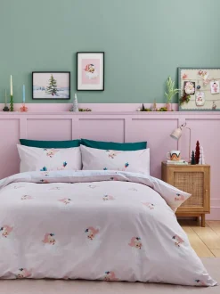 Catherine Lansfield|Catherine Lansfield Vintage Kerstman omkeerbaar dekbedovertrekset