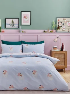 Catherine Lansfield|Catherine Lansfield Vintage Kerstman omkeerbaar dekbedovertrekset