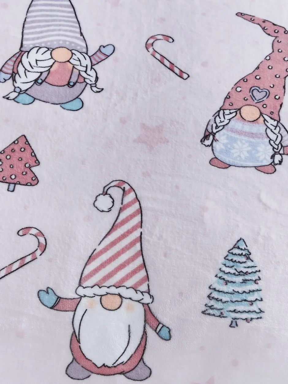 Catherine Lansfield|Catherine Lansfield Warme, feestelijke fleece dekbedovertrekset van Gonk Lichtroze