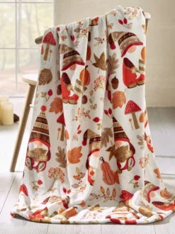 Catherine Lansfield|Catherine Lansfield Woodland Gonks Cosy Fleece Blanket Throw