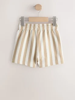 Shorts|Shorts|Next - Jersey short (3 mnd-7 jr) Cement/Ecru Stripe