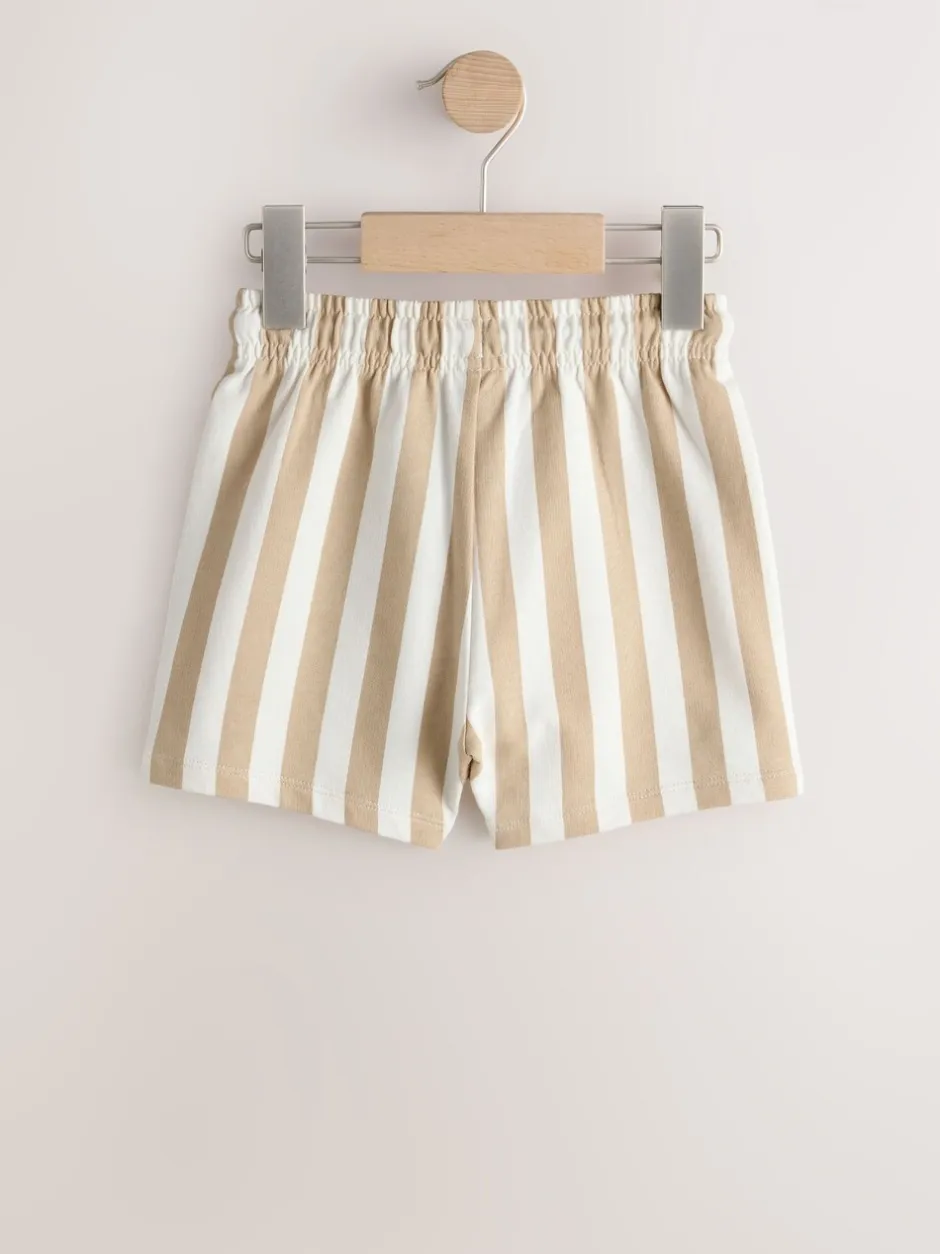 Shorts|Shorts|Next - Jersey short (3 mnd-7 jr) Cement/Ecru Stripe