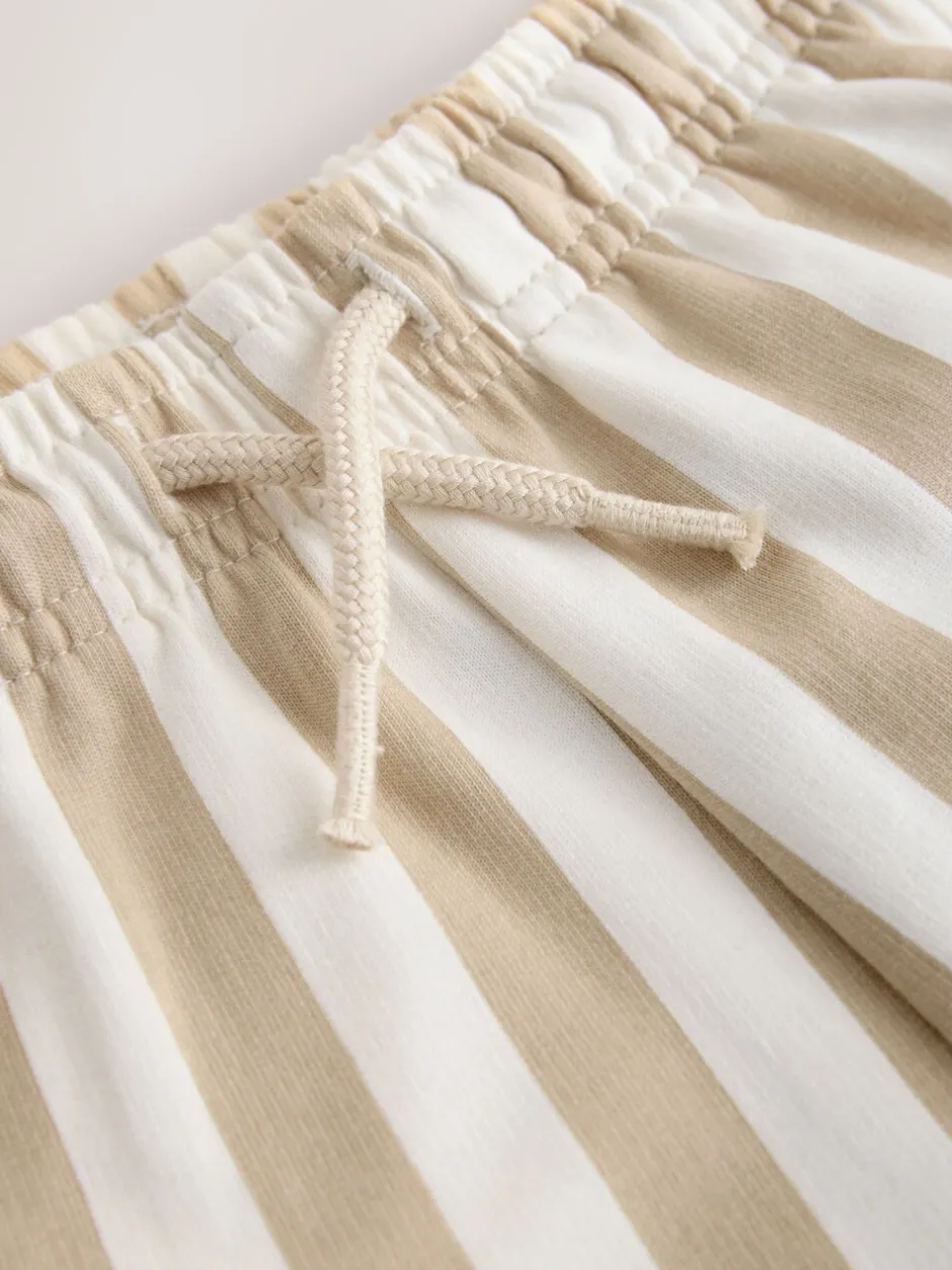 Shorts|Shorts|Next - Jersey short (3 mnd-7 jr) Cement/Ecru Stripe