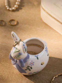 Decoraties|Thuiskantoor*Next Ceramic Bunny Ring Holder