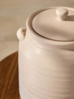 Keukenopslag*Next Ceramic Ribbed Biscuit Jar
