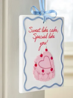 Decoraties*Next Ceramic Sweet Like Cake Hanging Decoration