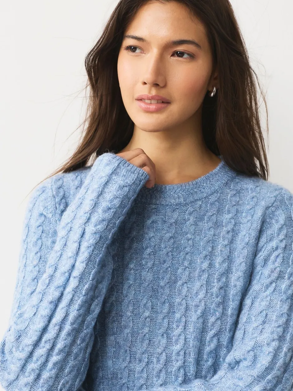 Gebreide Kleding|Jurken|Next - Mini-trui-jurk met kabelpatroon Chambray blauw