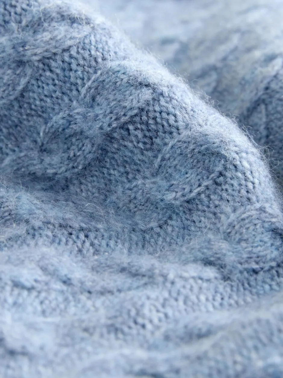 Gebreide Kleding|Jurken|Next - Mini-trui-jurk met kabelpatroon Chambray blauw
