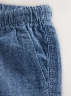 Shorts|Shorts|Next Chambray blauw - Shorts met trekkoord (3mnd-7jr)