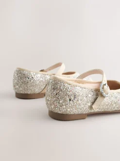 Gelegenheidskleding|Next Champagne-goud - Mary Jane gelegenheidsschoenen voor bloemenmeisjes