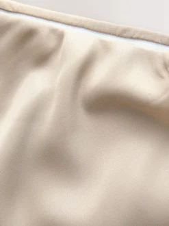 Rokken|Next Champagne-goud - Satijnen midirok