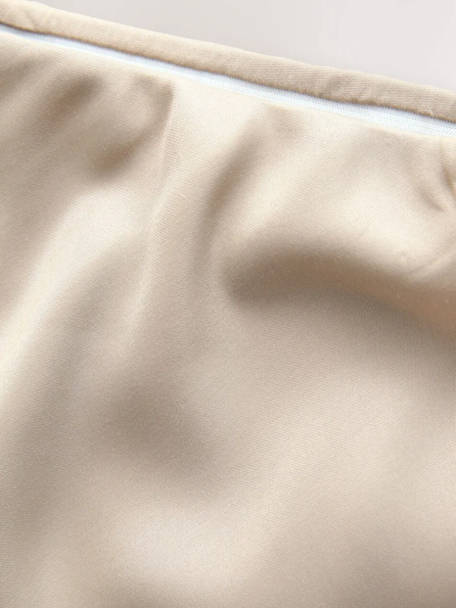 Rokken|Next Champagne-goud - Satijnen midirok