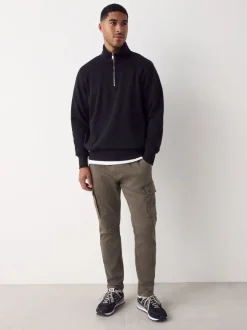 Broeken En Chino's*Next - Slim Fit Motionflex Strech Cargo Trousers Champignon