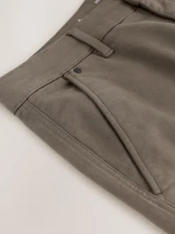 Broeken En Chino's*Next - Slim Fit Motionflex Strech Cargo Trousers Champignon